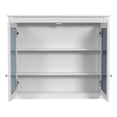 thumbnail image 3 of 36"Medicine Cabinet with Mirror, Wall Mounted Wood Bathroom Cabinet with Hidden Storage Space and Adjustable Shelves, Modern over The Toilet Organizer, 3 of 9