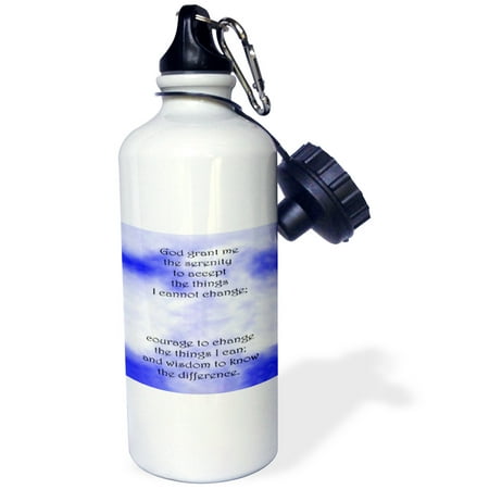 

3dRose Serenity Prayer Sports Water Bottle 21oz