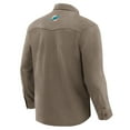 thumbnail image 3 of Men's Darius Rucker Collection by Fanatics Tan Miami Dolphins Polar Fleece Cozy Button-Up Shirt, 3 of 6