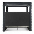 thumbnail image 4 of Better Home Products Dream Luxurious Velvet Canopy Bed, King, USB Port, Contemporary, Black, 4 of 9