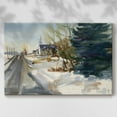 thumbnail image 2 of Congregational Church in Winter- Gallery Wrapped Canvas, 2 of 9