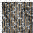 thumbnail image 3 of Soimoi Green Poly Georgette Fabric Clover Floral Printed Fabric 1 Yard 52 Inch Wide, 3 of 6