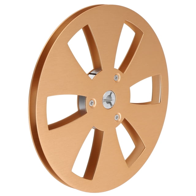 1/4 7 Inch Empty Tape Reel, Universal 6 Hole Aluminum Alloy Opening Machine Replacement Part, Open Reel Sound Tape Empty Reel for NAB Reel to Reel Tape