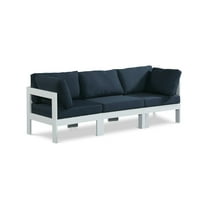 Meridian Furniture Nizuc Navy Outdoor Patio Modular Sofa