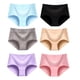 thumbnail image 1 of 6pcs De Bragas De Algodón Para Mujer XL, Alta Elasticidad, Color Puro, Transirable Para Uso Diario, Con Con 6 Diferentes Colores, 1 of 7