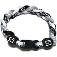 thumbnail image 2 of Sport Ropes Triple Titanium Bracelet (Gray/Black/White, 8"), 2 of 4