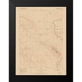 thumbnail image 2 of USGS 19x24 Black Modern Framed Museum Art Print Titled - Oil Mountain Wyoming Quad - USGS 1951, 2 of 5