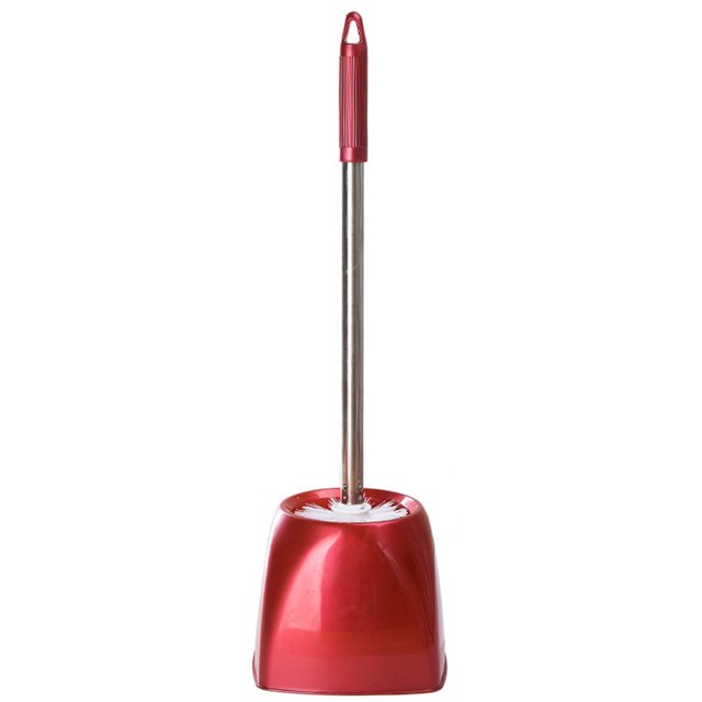 Toystoory Soporte creativo para escobilla de baño, soporte para herramientas de limpieza de baño con Base de soporte, escobilla de baño, accesorios de Juegos de accesorios de baño vino rojo 2 # Toystoory HA000367-05B