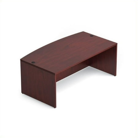 Genuine Shell Cordovan - Offices To Go Bow Front Desk Shell in Cordovan