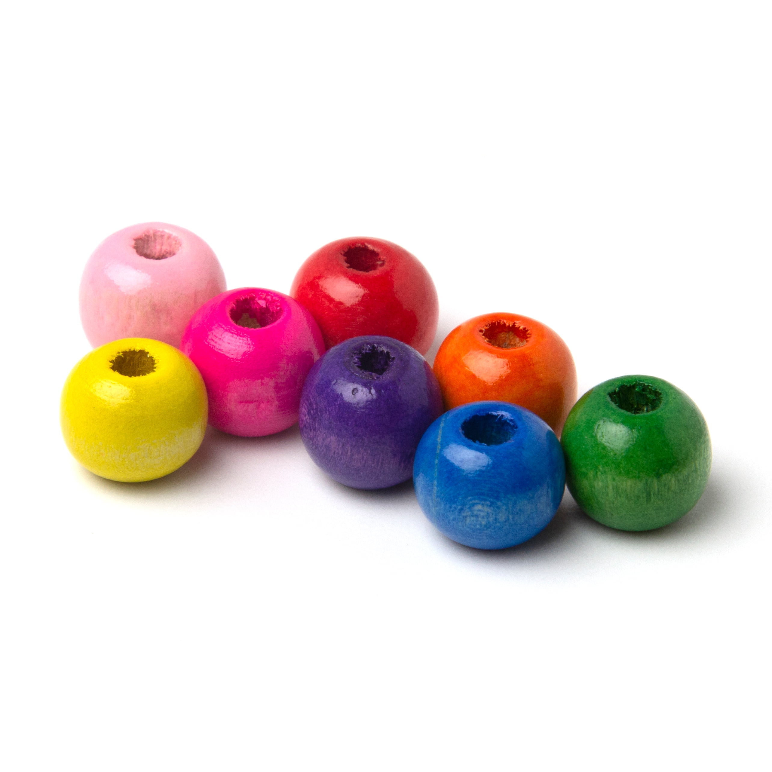 Cousin DIY Mega Assorted Wood Beads, 500 Pieces, 17.6 oz for Adult and Teen Crafting