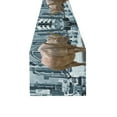 thumbnail image 2 of BSDHOME Rhinoceros in City Kitchen Dining Table Runner 14x72 inch, 2 of 4