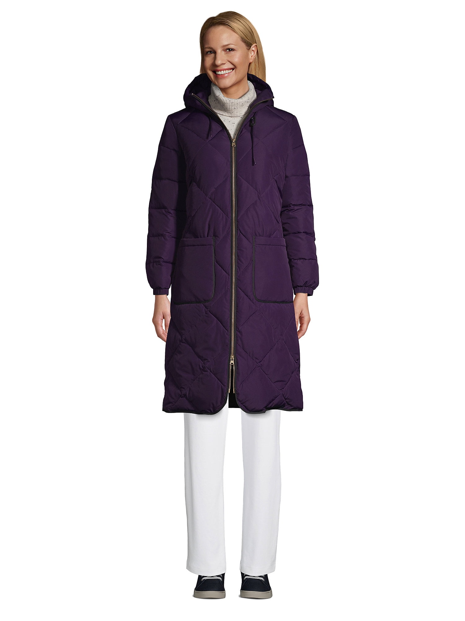 Lands' End Women's Petite Insulated Quilted Maxi Primaloft ThermoPlume