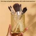 thumbnail image 4 of pitrice Makeup Brush Bucket Anti-rust Iron Multifunctional Beauty Tool Exquisite Cosmetic Pen Storage Tube with Electroplating Process for Home Office Indoor, 4 of 8