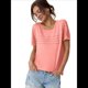 thumbnail image 1 of Top Tipo Túnica de Punto con Escote Redondo y Aberturas para Mujer, Color Rosa M, 1 of 8