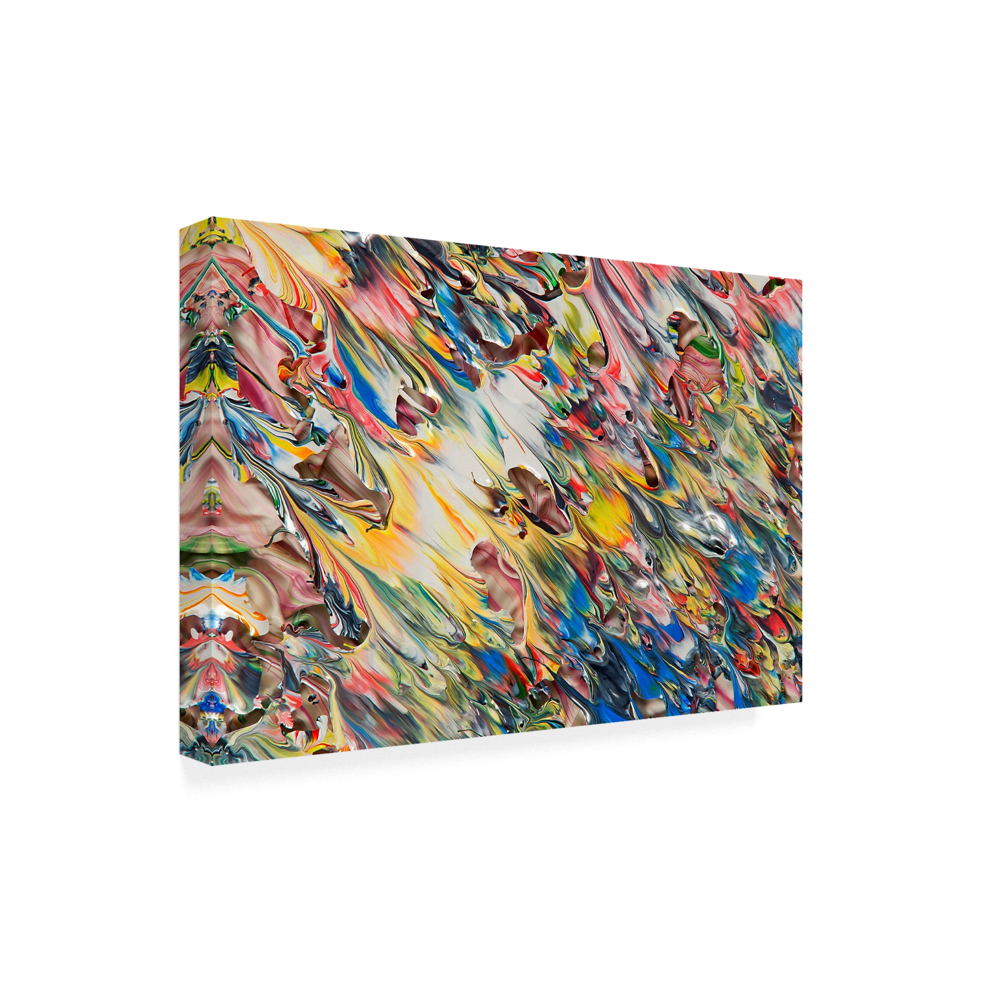 Trademark Fine Art 'Abstract Splatters Lovejoy 5' Canvas Art by Mark Lovejoy