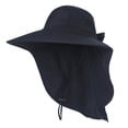 thumbnail image 1 of Chapeau de Soleil à Grand Bord pour Femmes avec Rabat de Cou pour Voyage Camping Randonnée Bateau Pêche, 1 of 7
