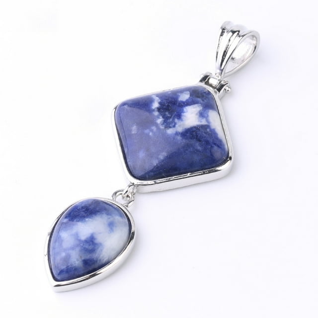 Pendentifs Géométriques en Forme de Goutte d'Eau Quartz pour Colliers Femmes Hommes
