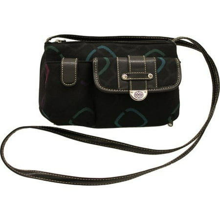 George Women's Mini Handbag, Black Multi-Color