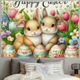 thumbnail image 2 of JEUXUS Easter Festival Bunny Egg Wall Art Tapestry (Multiple SKUs) Painting, 2 of 6