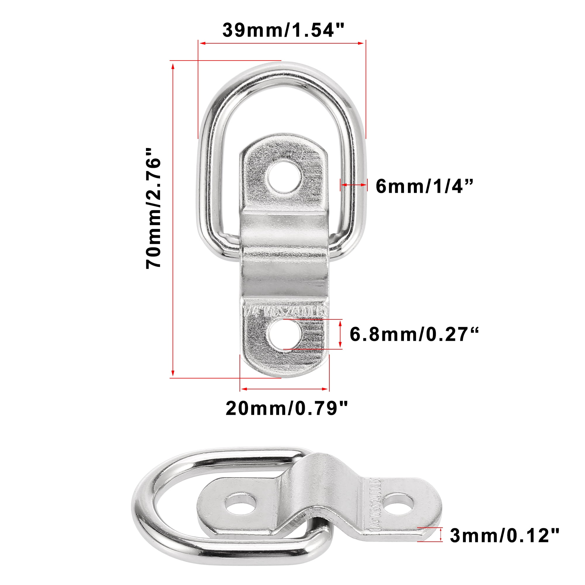 Unique Bargains D Ring Tie Down Anchor Anchor Lashing Ring for Trailer Truck Vehicle Boat