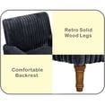 thumbnail image 5 of S-HOME Classic Mid-Century Modern Chair Plush Upholstered Armchair with 9-Inch Solid Wood Legs for Living Room Seating, Dark Gray, 5 of 9