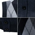 thumbnail image 3 of Man Knit Warm V-Neck Cardigan Waistcoat Coat, 3 of 8