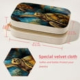 thumbnail image 5 of Sea Turtle Portable Velvet Jewelry Stand Organizer Box with Removable Compartment - Gift, Jewelry Display, 5 of 7