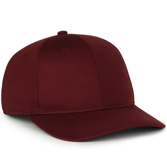 Outdoor Cap PTM-850 Mid Crown, Structured Premium Protech Mesh Cap-Maroon-Youth