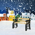 thumbnail image 3 of SHISUYAN Mini House Bench Model Miniature Wooden Bench Doll Furniture Model Decor, 3 of 9
