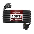 thumbnail image 1 of Cable de extensión PALARINE de 3 m, negro, impermeable, calibre 14, 15 A, UL, 1 of 7