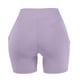 thumbnail image 5 of Pantalones Cortos de Correr de Cintura Alta Mujeres Bolsillo Cadera Estiramiento Pantalones Cortos de Fitness Yoga, Poliéster Spandex, 5 of 8