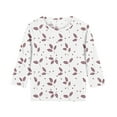 thumbnail image 4 of Ugoldhm Girls T Shirts Round Neck 3/4 Sleeves Casual Kids Tees Summer Fall Shirts Sizes 3-12, 4 of 6