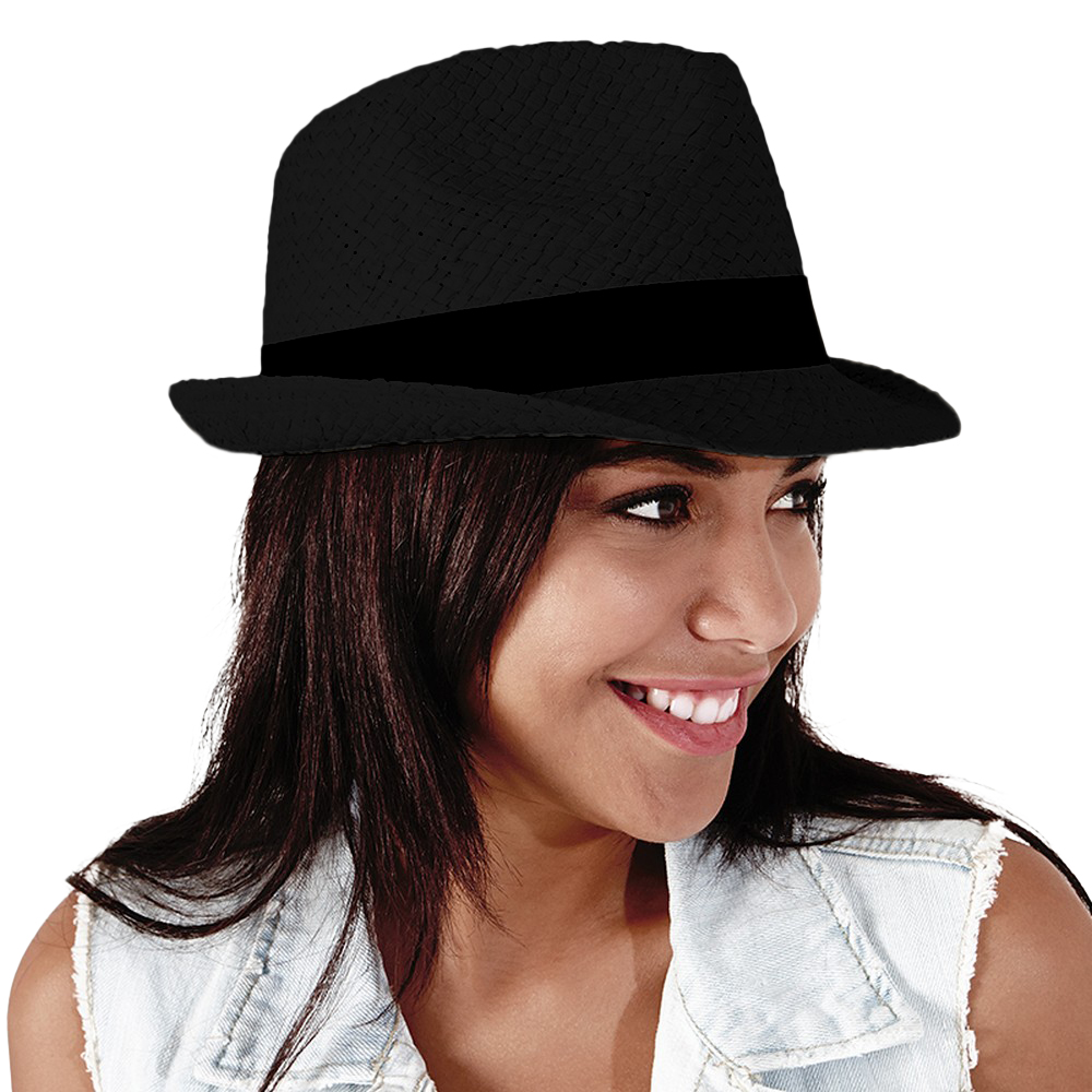 Beechfield Unisex Straw Festival Trilby 