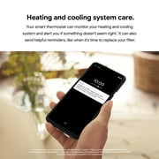 ترموستات Google Nest - ترموستات ذكي قابل للبرمجة للمنزل - سنو