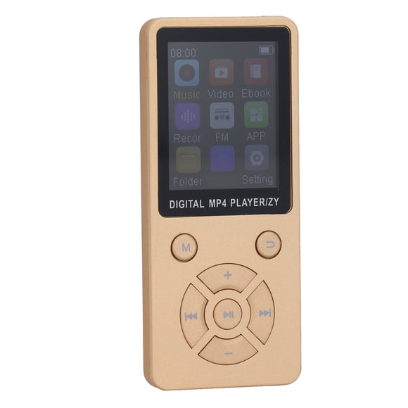 Lecteur MP3 MP4 64 Go avec Haut-Parleur, Écran 1.8 Pouces Lecteur de Musique Portable HiFi MP3 & MP4 avec Écouteurs Vidéo FM E Book, Supporte jusqu'à 128 Go, pour Musique Sans Perte Originale