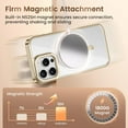 thumbnail image 3 of Magnetic for iPhone 16 Pro Max Case, Built-in Camera Stash Stand, Compatible with MagSafe, 16FT Military Protection, Shockproof Slim Phone Case for iPhone 16 ProMax 6.9",Golden, 3 of 10