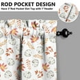 thumbnail image 3 of Farmhouse Autumn Harvest Design Tier Curtains 2 PC Thanksgiving Decor, 3 of 4