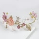 thumbnail image 2 of Diadema de boda con hojas doradas y flores, tocado de novia, accesorio para el cabello para mujeres y niñas., 2 of 7