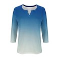 thumbnail image 4 of Wancir Womens Long Sleeve Tops Casual V Neck T Shirts Loose Fit, 4 of 5