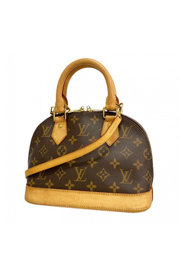 Pre-Owned Louis Vuitton Alma BB Monogram Handbag M46990 Brown 2-way bag for women P3205530