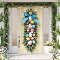 thumbnail image 2 of YWIYIUD 1PC Happy Easter Door Cover Easter Decorations, 71x35 Inch Easter Rabbit Eggs Door Banner Welcome Easter Banner Spring Theme Rabbit Door for Front Door Wall Indoor Outdoor Home Decor, 2 of 7