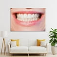 thumbnail image 4 of Women White Teeth Poster Decorative Painting Canvas Wall Art Living Room Posters Bedroom Painting,Unframe-style,20x30inch(50x75cm), 4 of 8