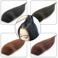 thumbnail image 5 of Travelwant Clip in Hair Extensions with Balayage Clip ins Extensions Human Hair Silky Straight Short Clip on Extension Highlights on Hair, 5 of 7