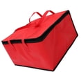 thumbnail image 2 of LEEYNEER Rouge Ensemble de 2 Sacs de Rangement Pliables pour Épicerie Pizza Isolation, 2 of 6