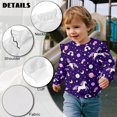 thumbnail image 5 of Yuyamidu Space Horse Sweatshirt for Girls 4T 5T Purple Ruffle Long Sleeve Top Y2K Graphic Crewneck Sweatshirts Soft Lightweight Workout Pullover Everyday Clothes, 5 of 8