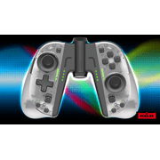 Motion Controllers pair with a USB Type-C Charging Cable & Joy-Con Alternative compatible with Nintendo Switch - Clear White