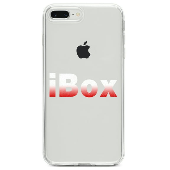 DistinctInk Clear Shockproof Hybrid Case for iPhone 7 PLUS / 8 PLUS (5.5" Screen) TPU Bumper Acrylic Back Tempered Glass Screen Protector - iBox Boxing
