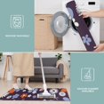 thumbnail image 6 of Darkpurple Daisy Flower Orange Petals Pattern Kitchen Rugs Sets Of 3,Kitchen Runner Rugs Non Skid Washable,Decorative Kitchen Floor Mats for Kitchen,Sink,Laundry,17"x30"+ 17"x47" + 17"x59", 6 of 6