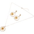 thumbnail image 1 of LIFKOME 1 Set Daisy Flower Chain Pendant Necklace And Earrings Statement Jewelry For Women, 1 of 8