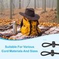 thumbnail image 5 of Uxcell Spring Cord Lock, Elastic Toggle Stopper Double Hole String Lock Fastener Slider End for Paracord, Camping Khaki, 5 of 6
